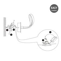 Home sweet home LED string wandlamp ↔ 17 cm wit - thumbnail