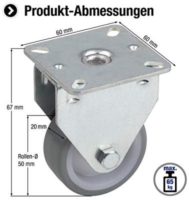 Metafranc Bokwiel 50Mm Pu 60X60Mm W - WU0802860