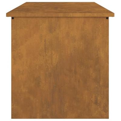 Buitenopslagdoos met opslag Bruin 80 x 50.5 x 50 cm Cortenstaal