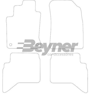 Velours Automatten passend voor Daihatsu Terios 2006-4-delig HL1137024