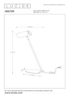 Lucide HESTER - Bureaulamp - 1xGU10 - Wit - thumbnail