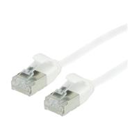 ROLINE GREEN F/UTP Patchkabel Cat.6A (Class EA), LSOH, extra dun, wit, 1 m - thumbnail