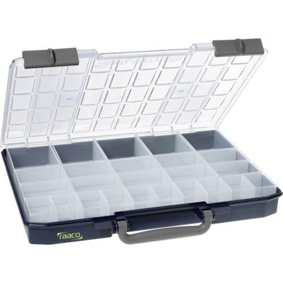 raaco CarryLite 55 5x10-25/2 Assortimentskoffer (l x b x h) 330 x 415 x 57 mm Aantal vakken: 25 Vaste onderverdeling Box Inhoud 1 stuk(s)