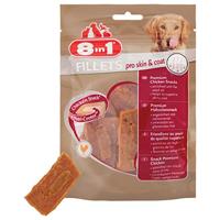 8In1 Fillets Pro Skin & Coat Kippensnack, voor Honden, 1x80g - thumbnail