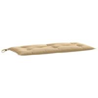 Tuinbankkussens 2 st 100x50x7 cm stof gemleerd beige - thumbnail