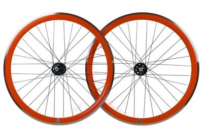 M-Wave Fixed Gear Wielset - Orange CNC
