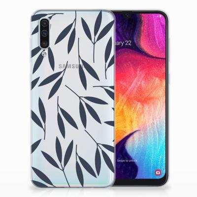 Samsung Galaxy A50 | TPU Case | Leaves Blue