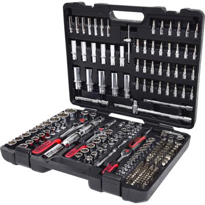 KS Tools KS TOOLS CHROMEplus - Knarre - 195 Stücke - 1/4, 1/2, 3/8 918.0795 Dopsleutelset Metrisch 1/4 (6,3 mm) 195-delig