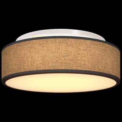 VidaXL Plafonnière met schijnwerpers zwart 38 x 38 x 13,5 cm stof