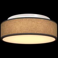 VidaXL Plafonnière met schijnwerpers zwart 38 x 38 x 13,5 cm stof - thumbnail