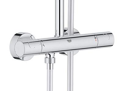 GROHE Euphoria Regendoucheset Opbouw - hoofddouche 21cm - massage handdouche - thermostatisch - chroom 27964000 - thumbnail