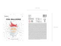 Folieballon Kerstman (37x60cm) - thumbnail