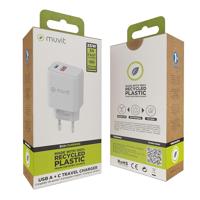 Oplader Muvit for Change MC-215 Wit 18 W 25 W - thumbnail