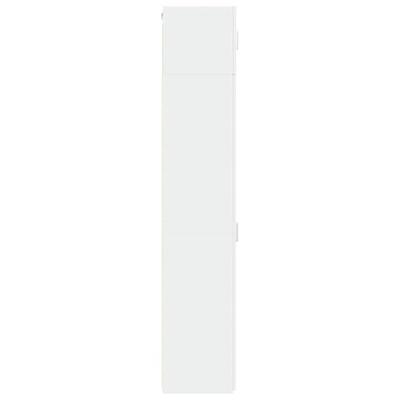 Opbergkast smal 30x42,5x225 cm bewerkt hout wit