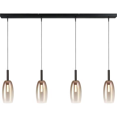 Masterlight 4L hanglamp Ø11,5cmLido Olive met gold-fading glas - 2861-05-02-130-4-4