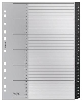 Tabblad leitz recycle a4 1-31 extra breed pp | 2000 stuks