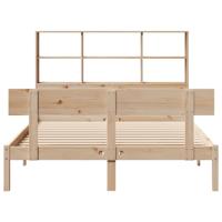 Bed met boekenkast zonder matras massief grenenhout 120x200 cm - thumbnail