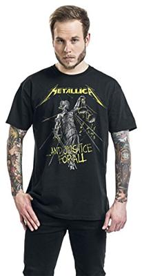 Metallica T-Shirt And Justice For All Tracks Black Size XL
