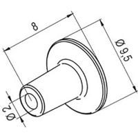 Ersa 0472AR Hetelucht mondstuk Grootte soldeerpunt 2 mm Lengte soldeerpunt: 8 mm Inhoud: 1 stuk(s) - thumbnail