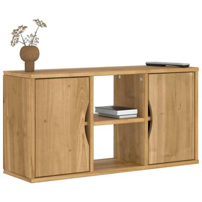 Tv-meubel 79x24x40,5 cm massief grenenhout