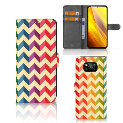 Xiaomi Poco X3 | Poco X3 Pro | Telefoon Hoesje | Zigzag Multi Color Xiaomi Poco X3 | Poco X3 Pro | Telefoon Hoesje | Zigzag Multi Color