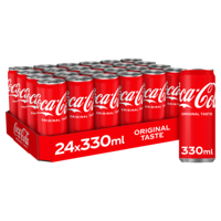 Coca-Cola frisdrank, sleek blik van 33 cl, pak van 24 stuks - thumbnail