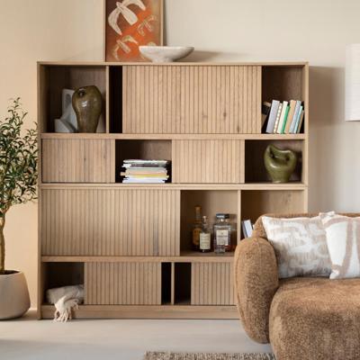 Eleonora Boekenkast 'Milo' Eiken, 173 x 180cm, kleur Naturel