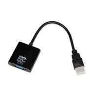 iBox IAHV01 video kabel adapter HDMI Type A (Standaard) VGA (D-Sub) Zwart - thumbnail