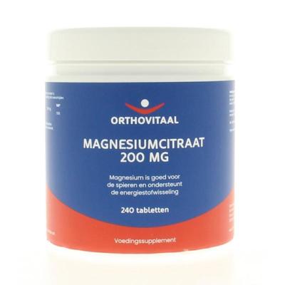 Magnesium citraat 200mg 240 Tabletten Magnesium citraat 200mg 240 Tabletten