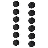 Afdekkapjes Haceka Ixi Set Van 12 Stuks Mat Zwart Haceka - thumbnail