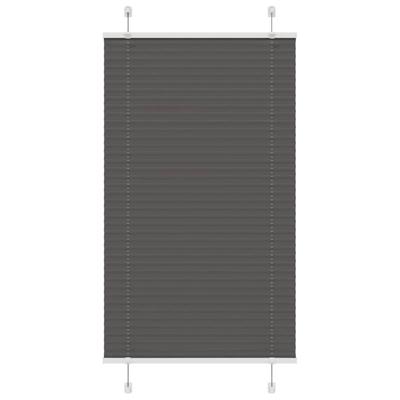 VidaXL Plissé rolgordijn 75x100 cm stofbreedte 74,4 cm polyester zwart VidaXL Plissé rolgordijn 75x100 cm stofbreedte 74,4 cm polyester zwart