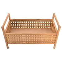 Opbergbankje 93x49x49 cm massief walnotenhout - thumbnail