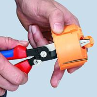 Knipex Elektro installatietang geïsoleerd | Meercomponenten-omhullingen | VDE-gekeurd | Geïntegreerde openingsveer - 13 96 200 T BK - thumbnail