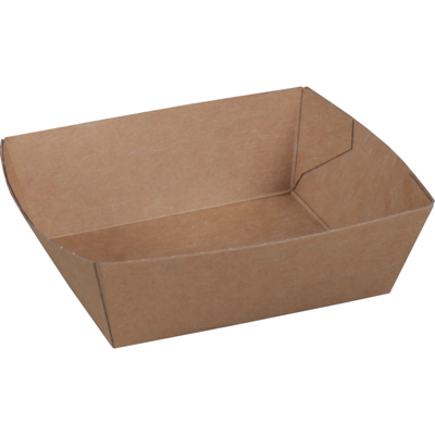 Bak | Karton | A7 | snackbak | 90x70x35mm | bruin | 400 stuks