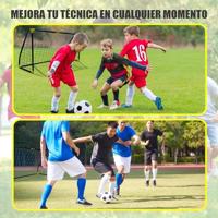 Opvouwbare Doelpalen Ociotrends 180 x 91 x 120 cm Zwart (Zwart) - thumbnail