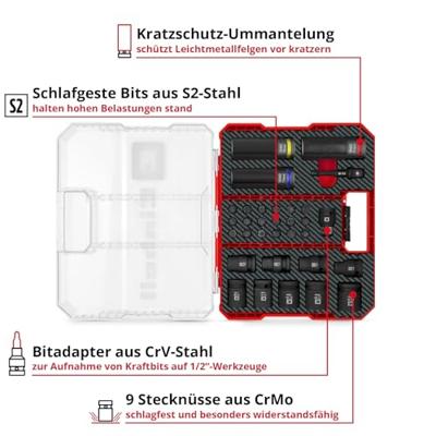 Einhell Impact 109288 Bit- en steeksleutelset 1/2