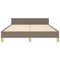 Bedframe zonder matras stof taupe 140x200 cm - thumbnail