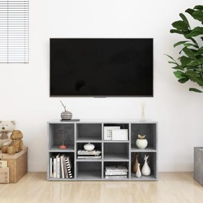VidaXL Schoenenbank 103x30x54,5 cm bewerkt hout betongrijs