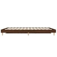 Bedframe zonder matras bewerkt hout bruin eikenkleur 120x190 cm - thumbnail