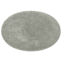 ROSENTHAL - Mesh Grijs - Bord ovaal 38cm - thumbnail
