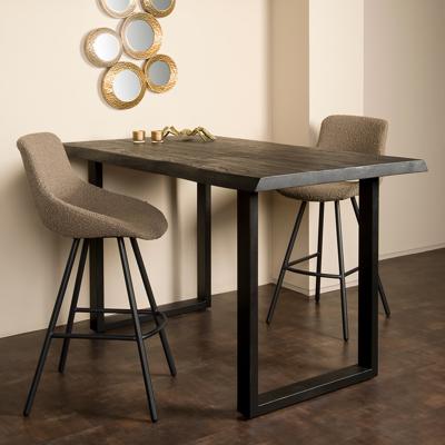 Tower Living Boomstam Bartafel 'Ultimo' Acaciahout, 140 x 90cm, kleur Zwart Tower Living Boomstam Bartafel 'Ultimo' Acaciahout, 140 x 90cm, kleur Zwart