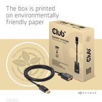 CLUB3D DisplayPort to VGA Cable M/M - thumbnail