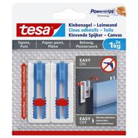 Klevende spijker tesa canvas behang 1kg wit | 8 stuks - thumbnail