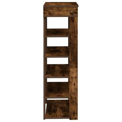 VidaXL Schoenenrek 60x30x98 cm bewerkt hout gerookt eikenkleurig VidaXL Schoenenrek 60x30x98 cm bewerkt hout gerookt eikenkleurig