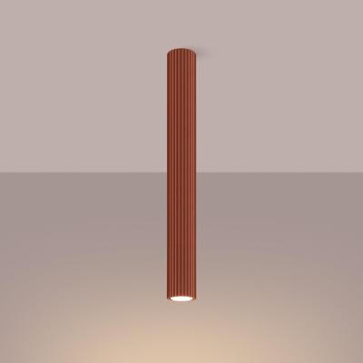 Plafondlamp KARBON 60 rood oker