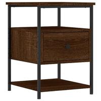 Nachtkastjes 2 st 40x42x56 cm bewerkt hout bruineikenkleurig - thumbnail