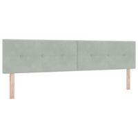 Boxspringbed met donkergrijs fluwelen matras 80x200 cm - thumbnail
