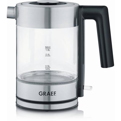 Graef WK300 Waterkoker Oververhittingsbeveiliging Aantal/Volume: 1 l RVS Graef WK300 Waterkoker Oververhittingsbeveiliging Aantal/Volume: 1 l RVS