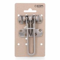 Deurhouder EDM 85376 Zilverkleurig Zamak 105 mm Veiligheid - thumbnail
