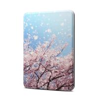 Japanese Cherry Pattern Horizontal Flip PU + TPU Leather Protective Case for Amazon Kindle Paperwhite 4 (2018) with Sleep & Wake-up Funtion - thumbnail